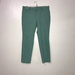 Banana republic green patterned pant